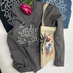 Custom made Lung Cancer Awareness Sweatshirts. 4 colors. Loose fit.